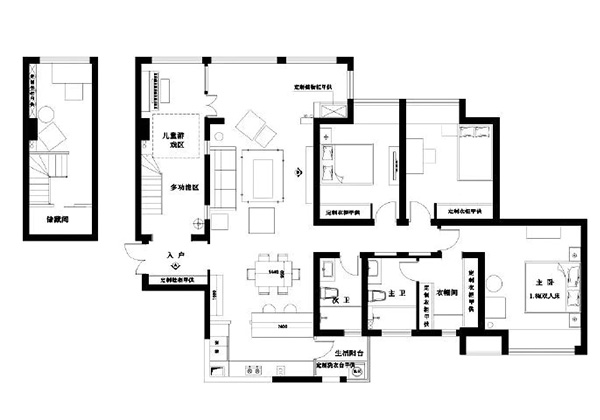 三居室戶型結構不合理，布局該如何調整?