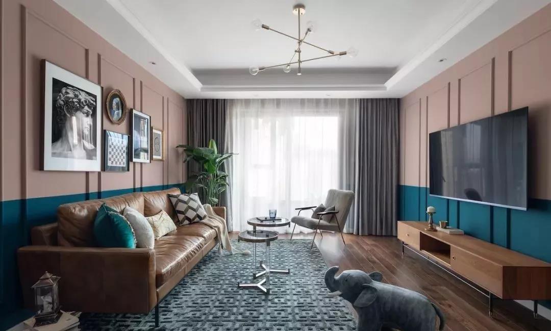 109㎡現代歐式風，輕奢時尚又復古，裝修效果讓人羨慕不已！