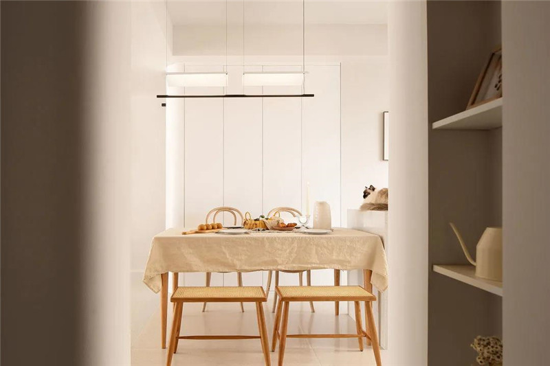 118㎡現代簡約三居室，全屋奶油色裝飾，溫柔優雅恬靜舒適