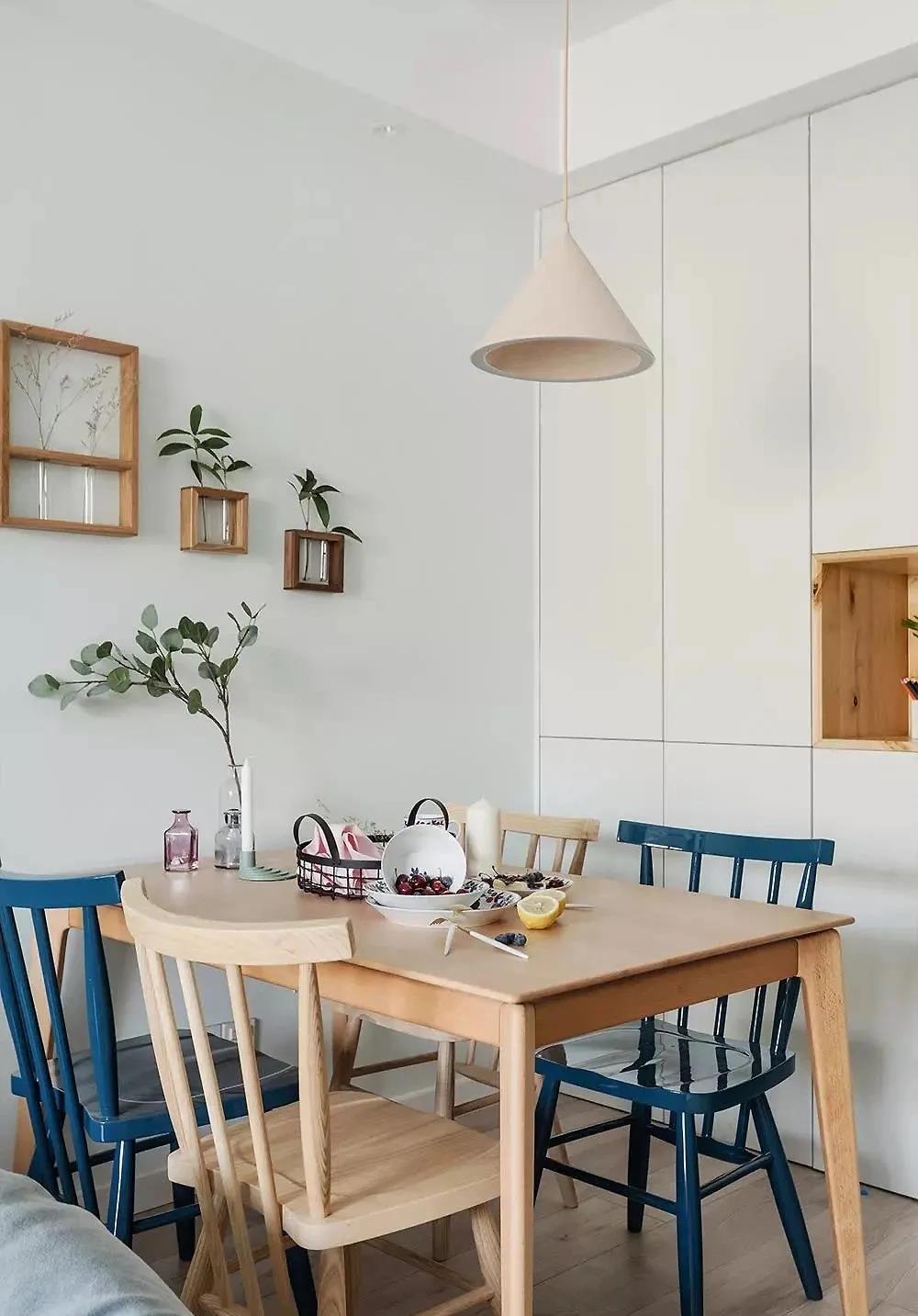 84㎡簡約北歐風格新房裝修，精致清新小兩室