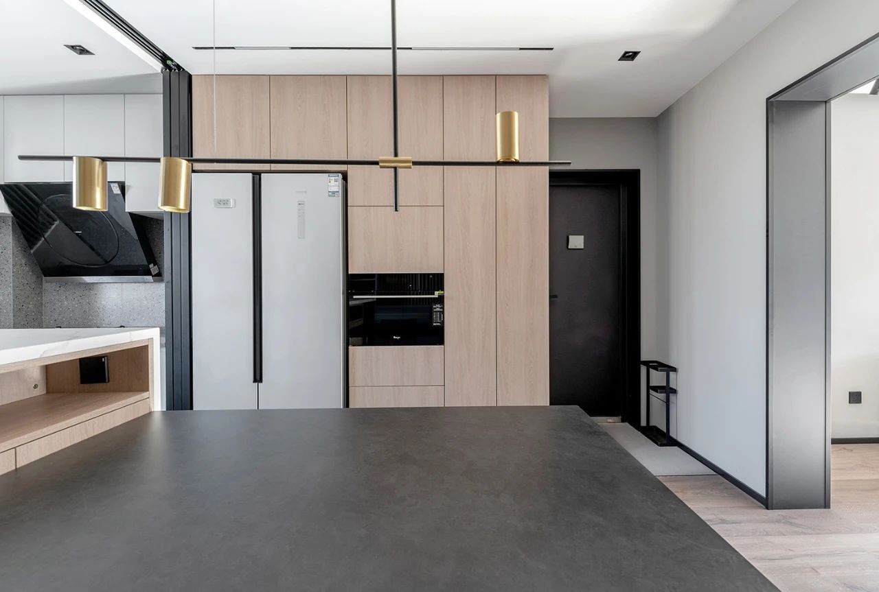 98平現代風格大平層裝修，戶型通透