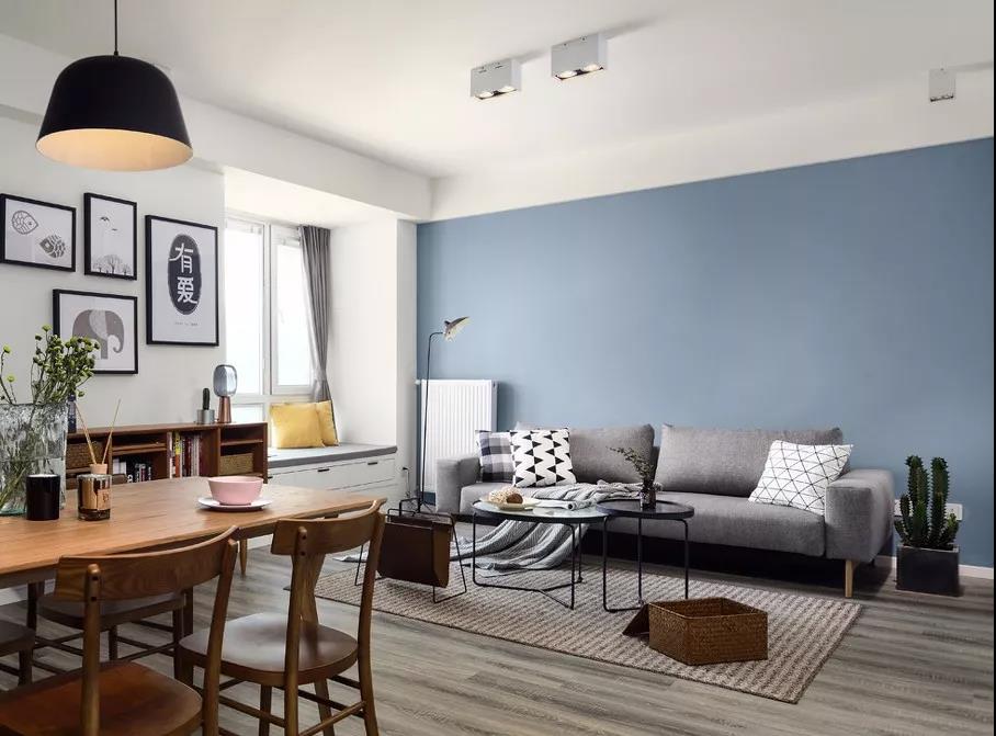 88㎡簡約北歐風格新房裝修，小兩室裝修案例