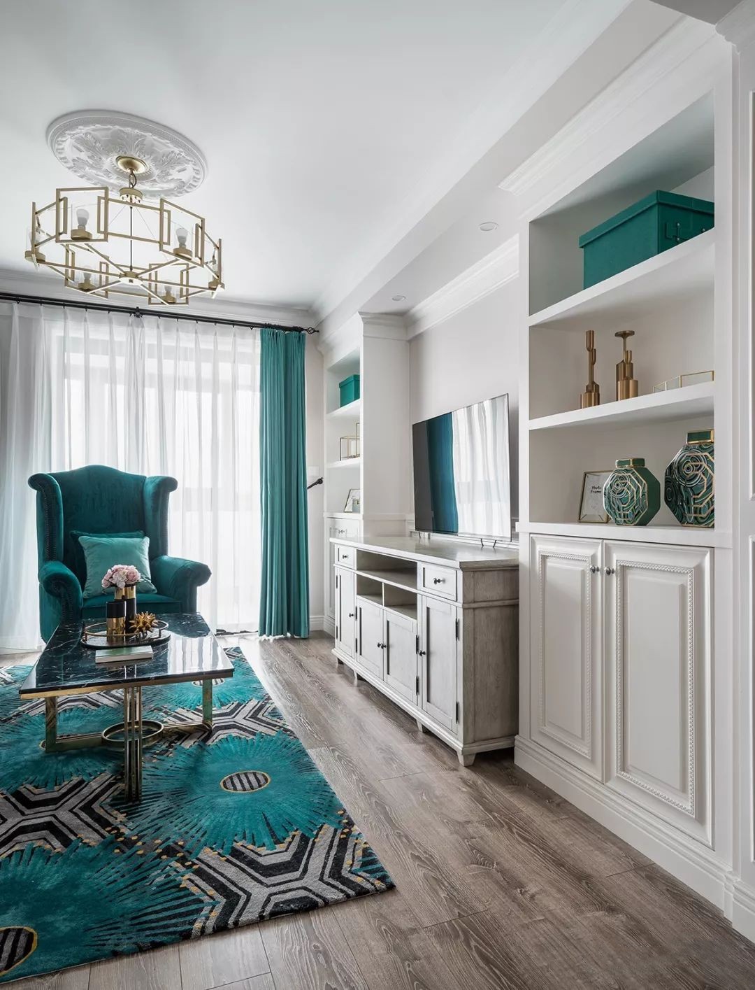 天城尚品-120㎡時(shí)尚輕奢美式風(fēng)，盡顯高貴典雅之氣！