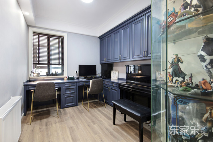 長沙天潤尚城146平米美式風(fēng)格裝修案例