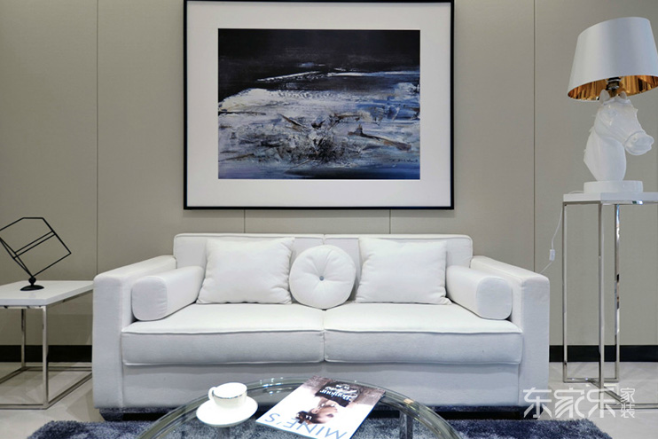 湘潭東方名苑110平米現代簡約風格裝修案例