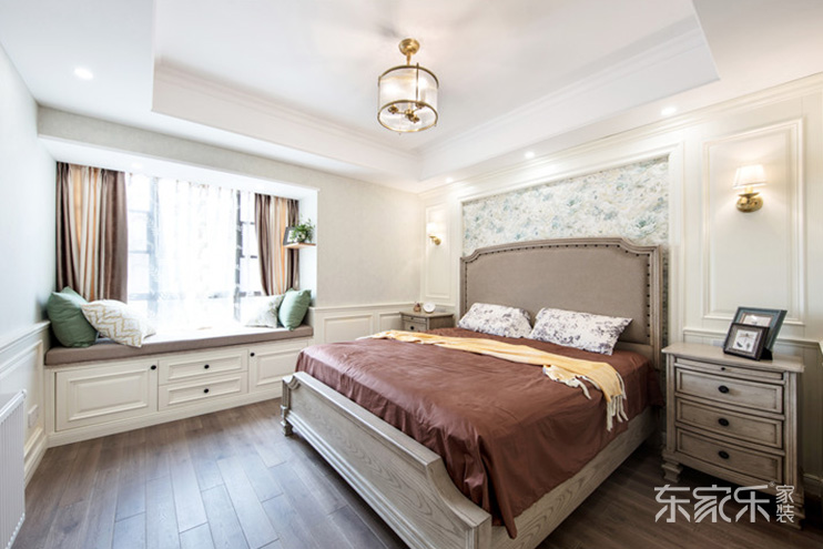 長沙天潤尚城146平米美式風(fēng)格裝修案例