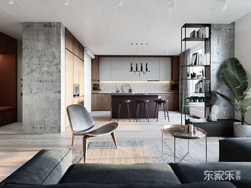 長沙三一街區112平米簡歐風格裝修案例