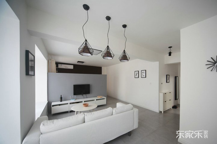 長沙時代傾城85平米現代簡約風格裝修案例