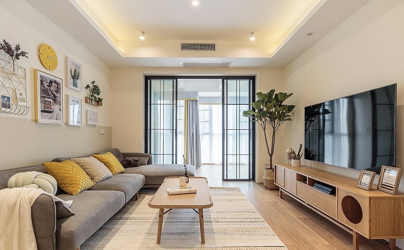 113㎡現代簡約風格裝修，美與實用兼具