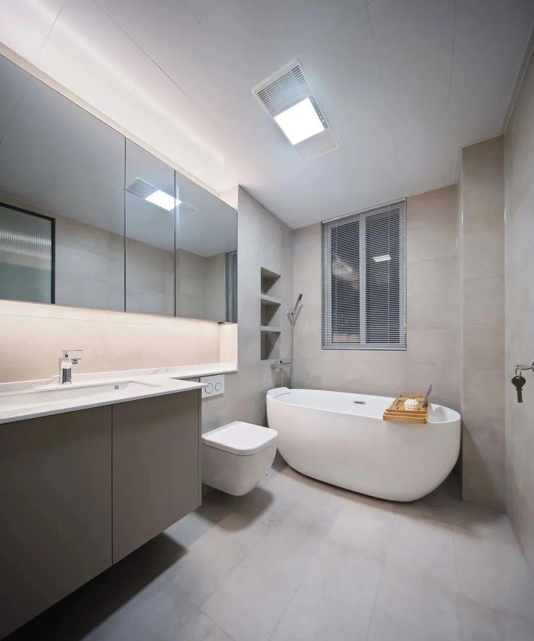 145㎡現代簡約風格新房裝修，電視柜+隱藏門