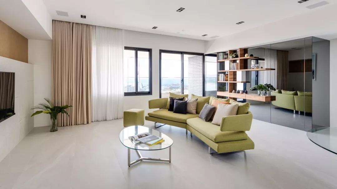 100㎡現代簡約風格裝修效果圖，浪漫海景房清爽空靈！