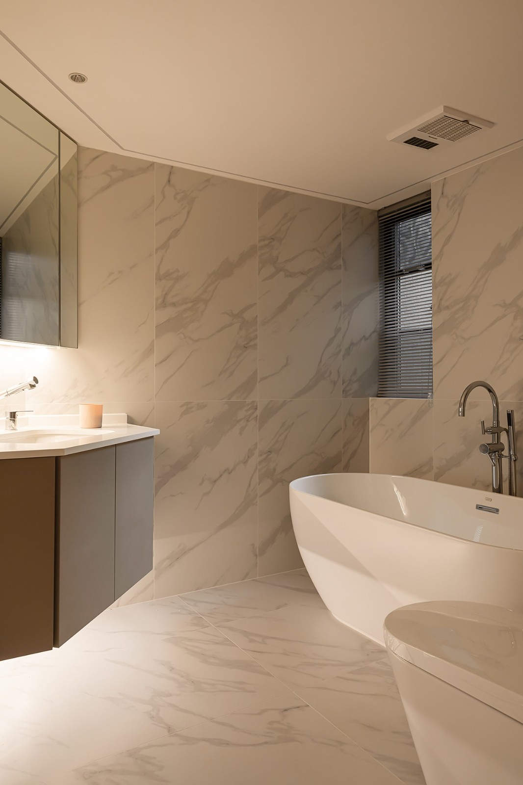 135㎡現代大平層裝修，充足的活動空間