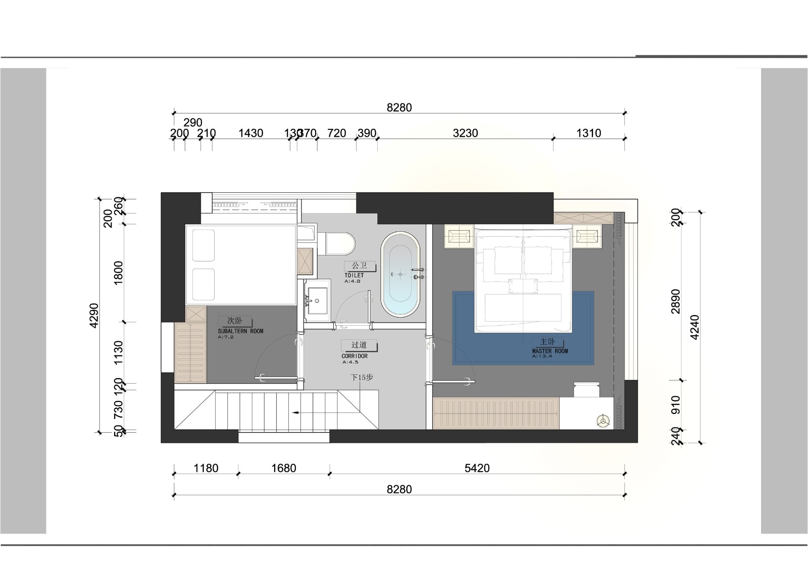 80平現代兩房裝修風格，追求生活的品質
