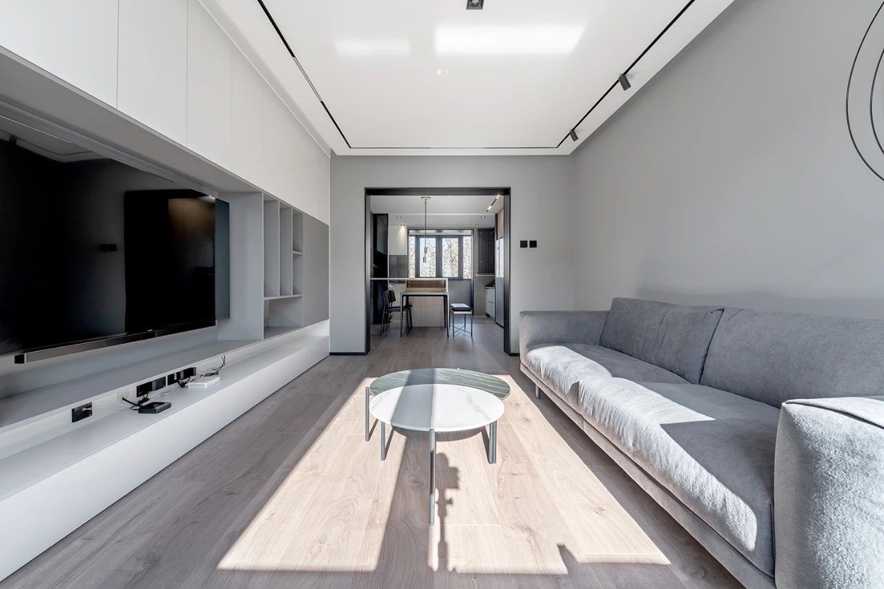 98平現代風格大平層裝修，戶型通透