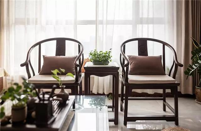 140平中式風格裝修案例，一個客廳都美爆了！