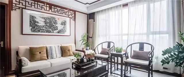 140平中式風格裝修案例，一個客廳都美爆了！