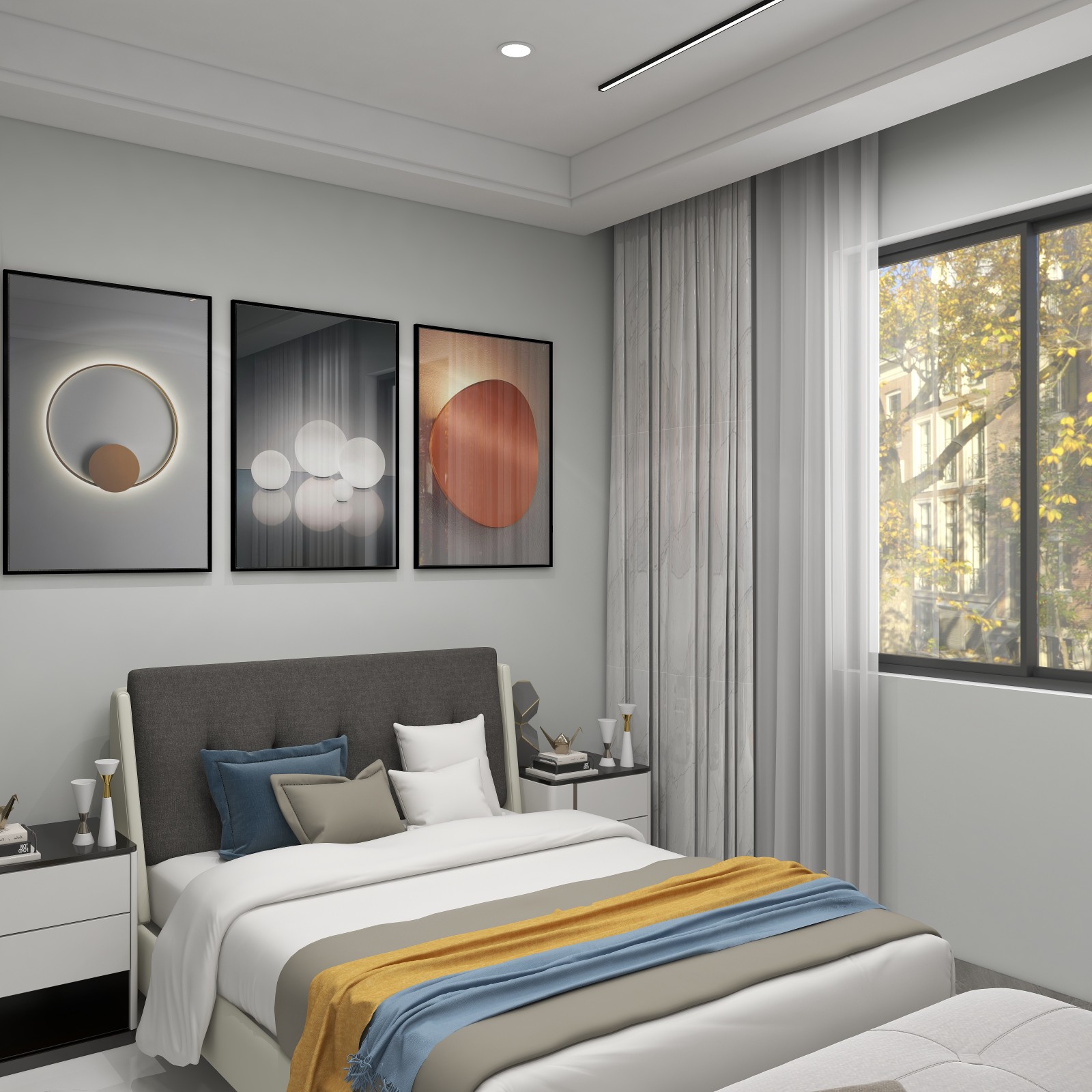 117平三室兩廳現代簡約風格裝修案例