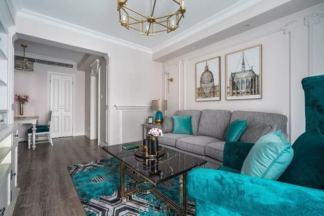 天城尚品-120㎡時尚輕奢美式風，盡顯高貴典雅之氣！